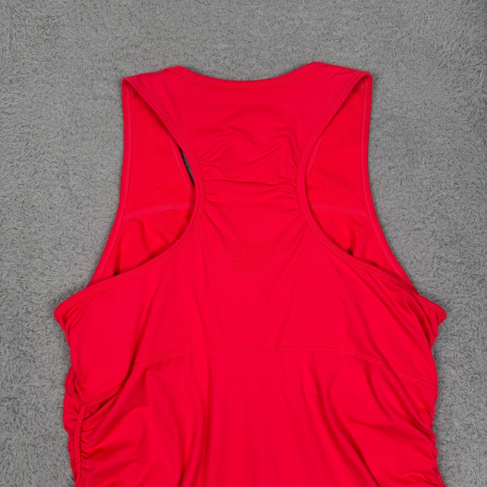 REI Womens Red/Orange Ruched Racerback Athletic Tank Top Size 16 Hiking Active - Picture 4 of 11